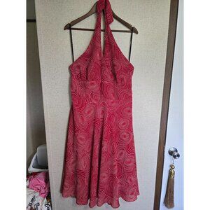 Jonathan Martin Studio Red Halter Dress Y2K Size 16